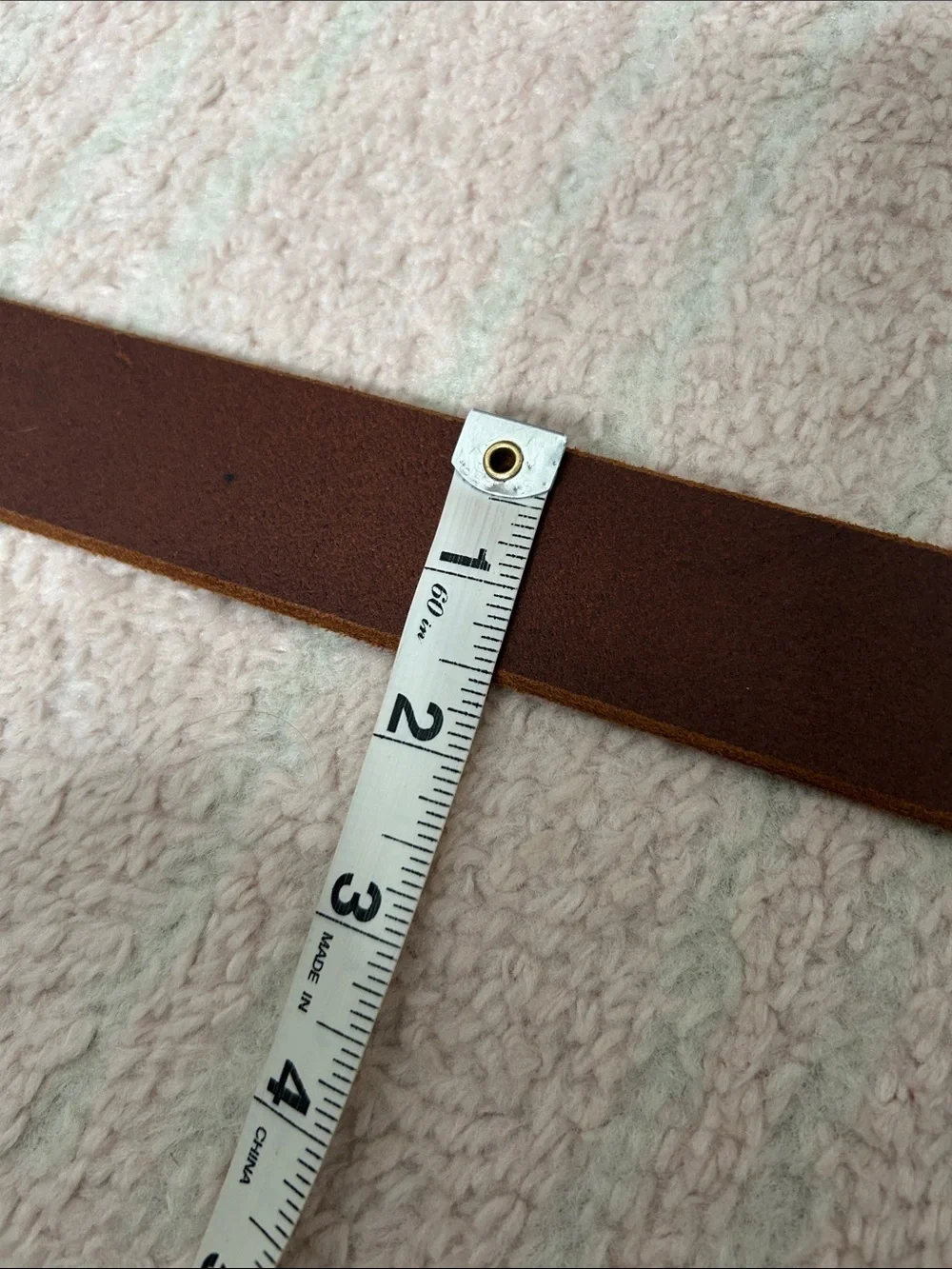 Hank's Belts Men's Brown Leather Belt with Silver Buckle The Crazy Horse SZ 38